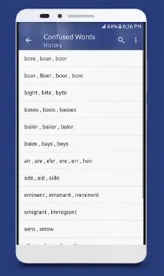 English Confused Words android App screenshot 0